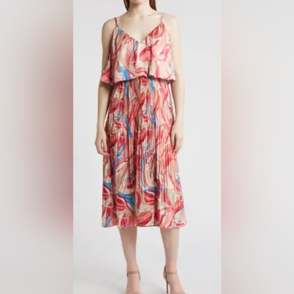 Adelyn Rae Londra Print One-Shoulder Maxi Dress - Picture 1 of 5